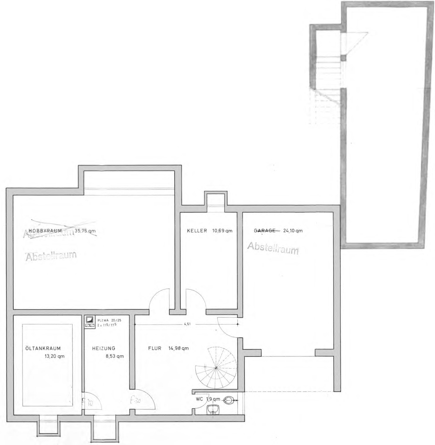 Einfamilienhaus-Bungalow mit Keller und Garage in Hattersheim