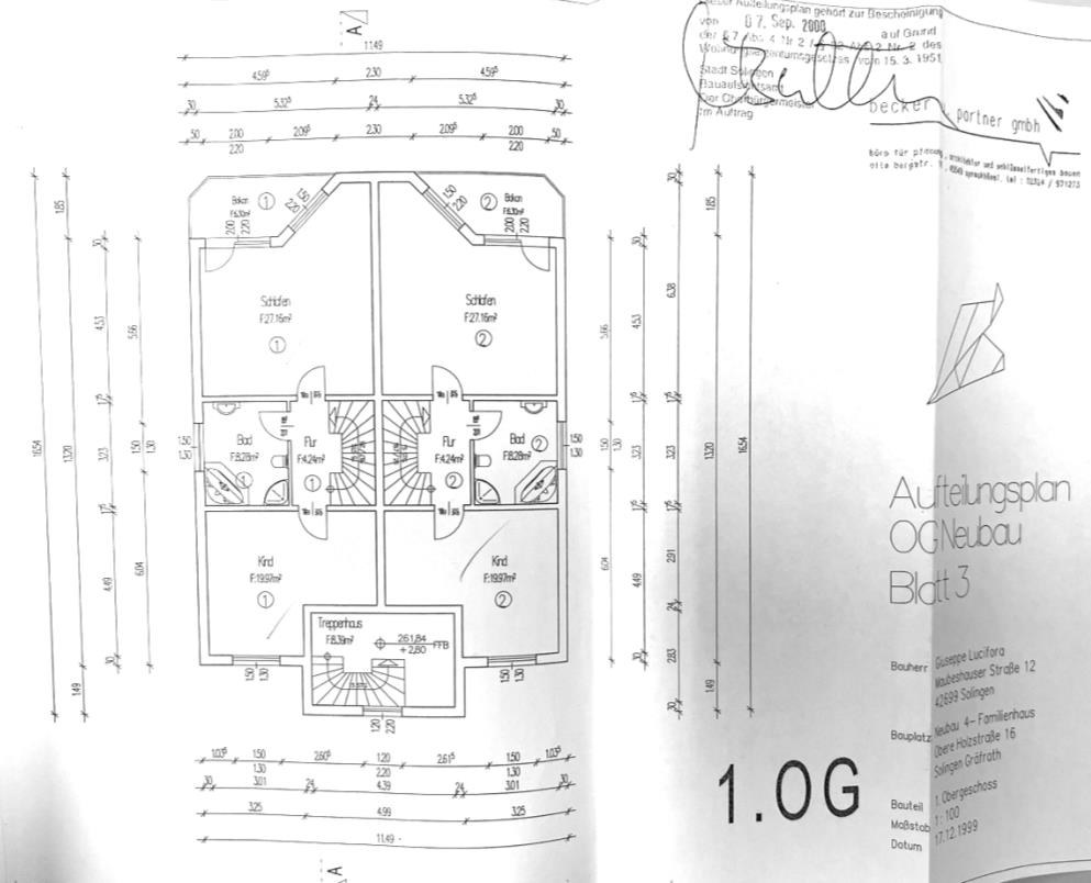 Maisonette-Eigentumswohnung mit Garten- und Stellplatzrecht in Solingen-Gräfrath