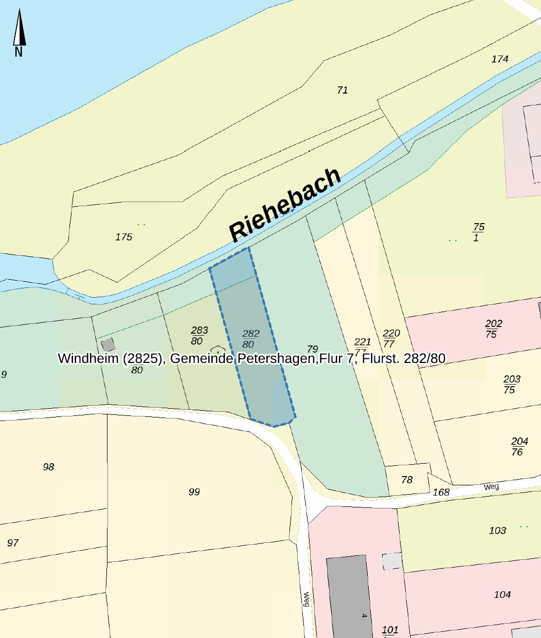Unbebautes Grundstück im Landschaftsschutzgebiet in Petershagen-Windheim