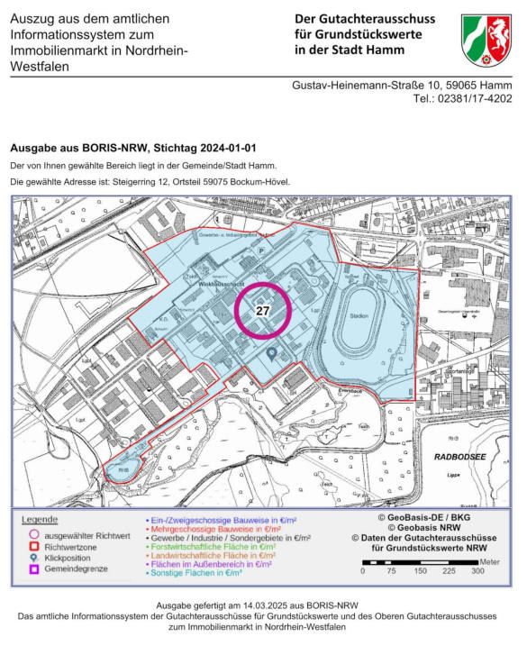 Gewerblich genutztes Grundstück mit Verwaltungsgebäude und Lagerhalle in Hamm