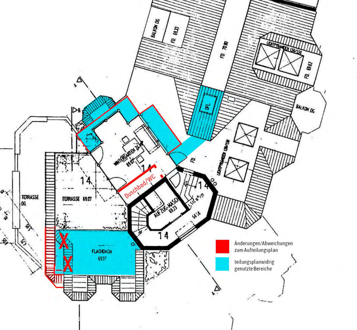 Großzügige Rheinblick-Maisonette in Bonn-Castell – stark sanierungsbedürftig