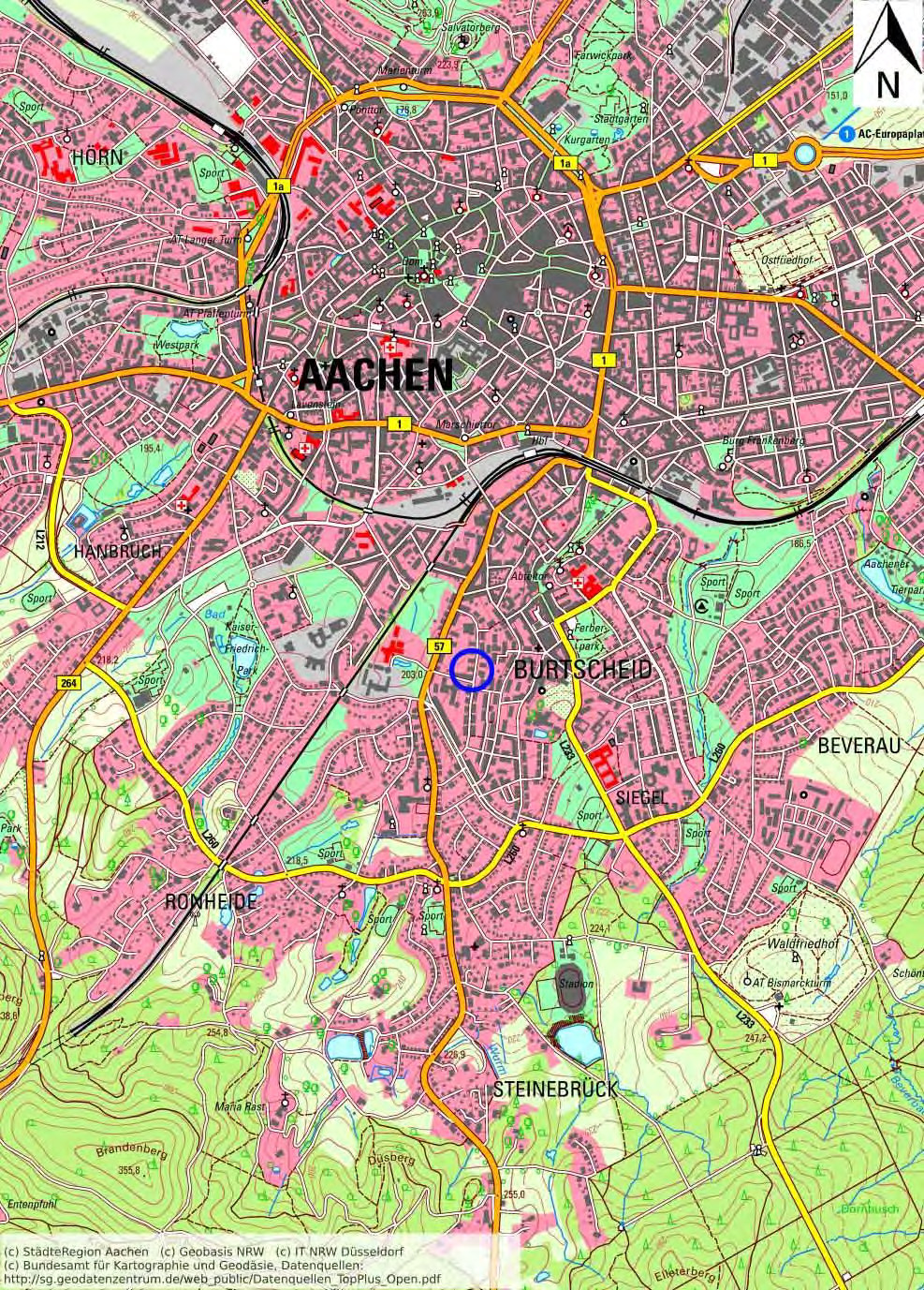 2-Zimmer-Eigentumswohnung in Aachen-Burtscheid