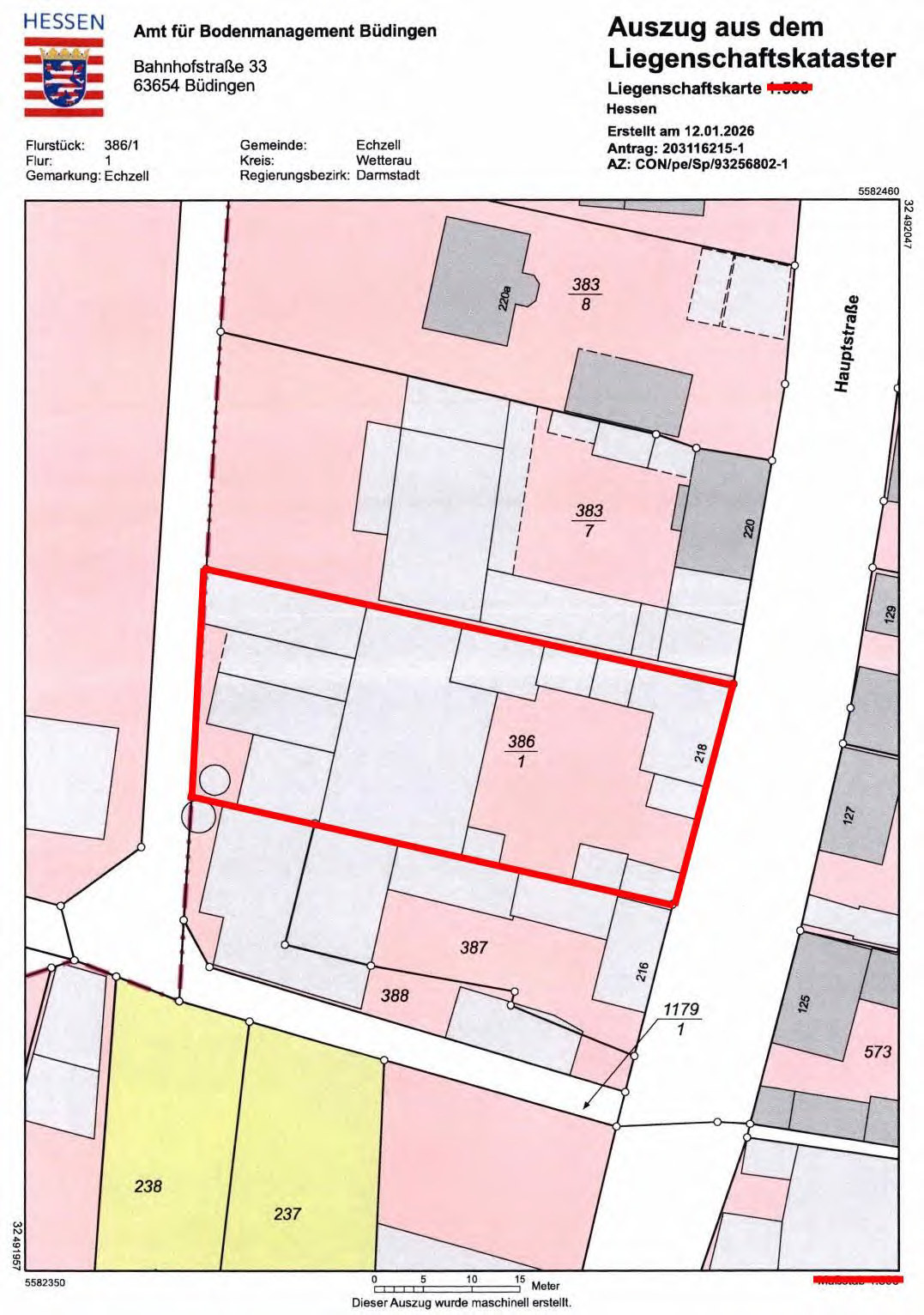 Historische Hofreite in Echzell – stark sanierungsbedürftig